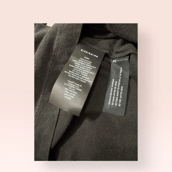 Coach Oversized Washed Black Rainbow Tee 22 ptp - Picture 8 of 8